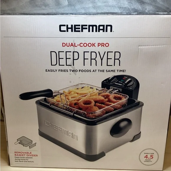 Chefman 4.5L Dual-Cook Pro Deep Fryer - Picture 8 of 11